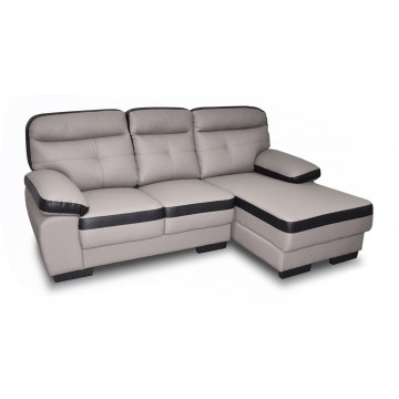 Northwest 3 Seater L-Shape Sofa Set (Half Leather)