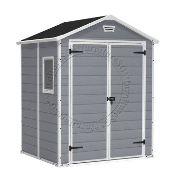 Keter - Manor 6 x 5 Garden Storage Shed + Free Assembly