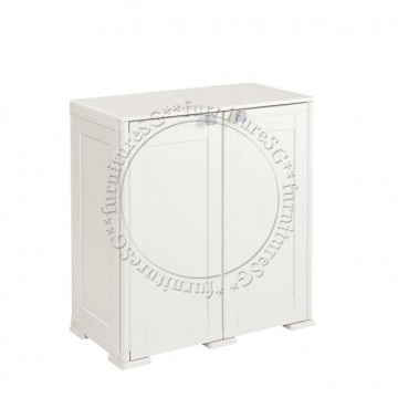 Tontarelli - Simplex Low Cabinet - 2 Compartments Cream