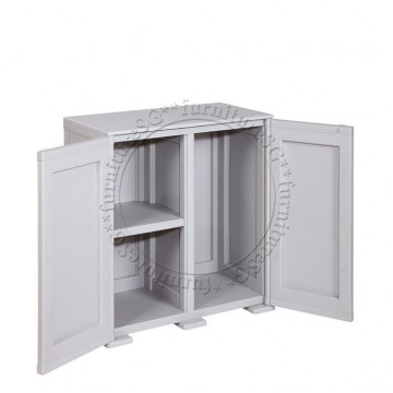Tontarelli - Simplex Low Cabinet - 3 Compartments Grey